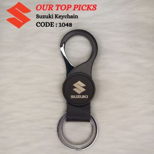 Suzuki Leather Strap Motor or Car Keychain 1048 Series