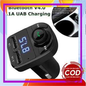 CAR X8 - FM MODULATOR X8 MP3 AUDIO TRANSMITTER BLUETOOTH CAR CHARGER