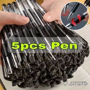Pen with Refill Set: 0.5mm Refillable Bullet Tip Anti-slip Gel Pen Ballpoint ballpen Muji ink Bolpen