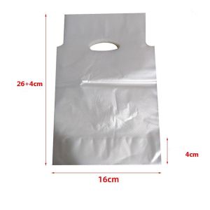 MlaDen ถุงใส่แก้วน้ำพลาสติก 100ใบ/แพ็ค ถุงใส่แก้ว 2 ช่อง ถุงหิ้วแก้วคู่