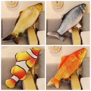 MUSASI Simulation Design Fish Plush Toy 3D Giant Soft Material Stuffed Animal Toy Stuffed Toy Toy Pillow Home Decoration