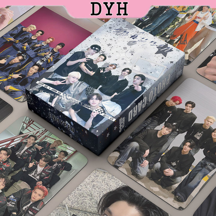 DYH 55pcs/box ENHYPEN Laser Card Photocard LOMO Card Album KPOP