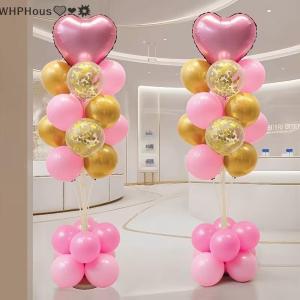 WP💓💛💖 1set Birthday Balloon Stand Kit Balloon Stand With Base And Pole For Wedding Birthday Party Decoration