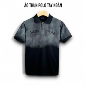 Áo Thun Cổ Bẻ MENWEAR Loang Tay Ngắn Vải Cotton Co Giãn 4 Chiều Form Regular Fit - TUTEE