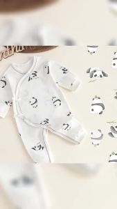Baby long-sleeve romper a Cotton-like triangle romper for all seasons suitable for infants Anyang childrens clothing