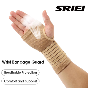 SRIEI 1 Pair Elastic Wrist Guard Fitness Wristband Arthritis Sprain Band Carpal Protector Hand Brace Sports Wrist Supports Accessories
