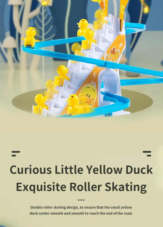 DRG Baby Toys Toy Electric Duck Track Slide Toys Boys Girls Ducks