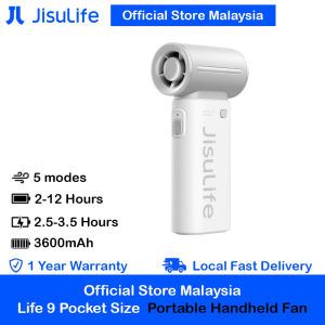 Jisulife Life9 Handheld Fan Ultra Mini Compact Small Pocket Size Portable Handheld Fan Kipas Pegang Tangan Angin Kuat