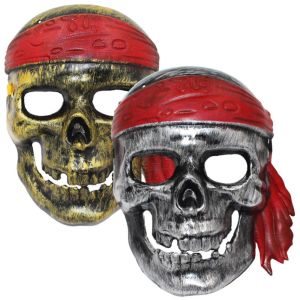 ER52858 Cosplay Pirate Skull Masquerade Silver/golden Funny Ghost Creative Halloween Prom Valentines Day