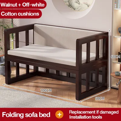 【On Hand】Sofa bed folding sofa chair adjustable thick material with strong load-bearing capacity formaldehyde-free
