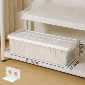 MEMGOUO Transparent Book Document Storage Box Dustproof with Lid CD Storage Box Moisture-proof Comic Album Organizer