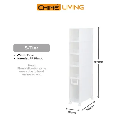 Moveable Slim Storage Drawer Cabinet with Wheels | Storage Box with Wheels | Home Organiser for Rooms Kitchen|