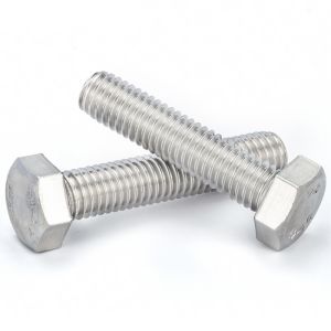 304 Stainless Steel External Hex Hexagon Head Screws M3 M4 M5 Full Threaded Outer Hexagon Head Bolts