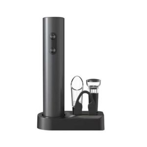 KECTTIO Hoạt động bằng pin Mở chai rượu điện 5 trong 1 với cơ sở Khui rượu tự động Di động Có thể tái sử dụng Máy mở nút chai điện dành cho gia đình
