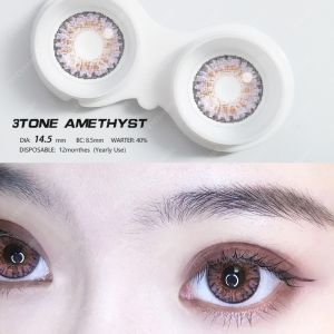 Eyeshare Diamond Brown 14.5mm Softlens Big Eyes Softlens Mata Korea Pola Populer Softlens Mata Soflen