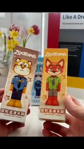 Zootopia Anime Figure Judy Nick Soft Toothbrush Cartoon Fine Bristles Teeth Cleaning Beauty Tool Perfect Fans Festival Gifts