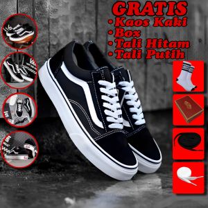 Sepatu Vans01 Old Skool Low Pro Skate Sepatu Kets Casual Premium BNIB Sepatu Sekolah Termurah