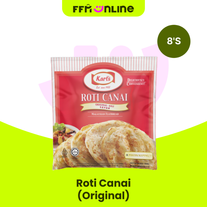 [Klang Valley Only] Kart's Roti Canai Original 8's | Lazada