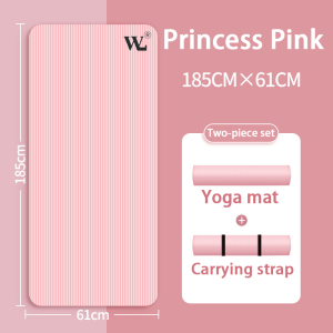 【20mm Upgraded】WL Sport Yoga Mat For Workout Thickened NBR Non Slip Exercise Pad High Density Soft Comfortable Carrying Bag