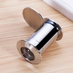 Safety Door Viewer 220º Wide View Alloy Peepholes Heavy Duty Privacy Cover Home Office Hotel 220º Door Peephole