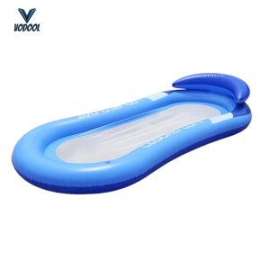 Inflatable Floating Row Swimming Pool Beach Float Lounger Chair With Mesh [Vodool Center]
