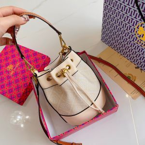 2023 New Tory Burch Womens Bucket Bag Handbag Crossbody Bag Single Shoulder Bag Two Shoulder Straps