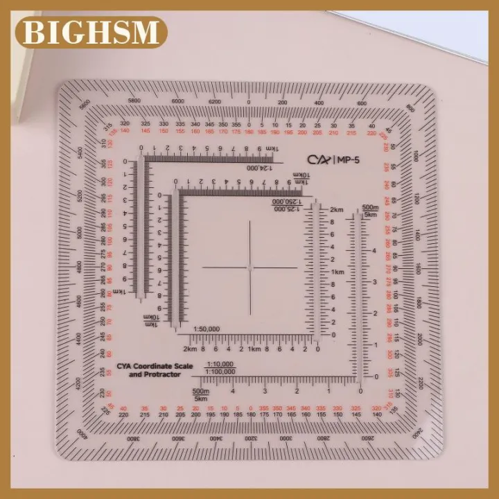 Navigation Scale BIGHSM Practical Military Topographical Map Scale MGRS USNG Military ...