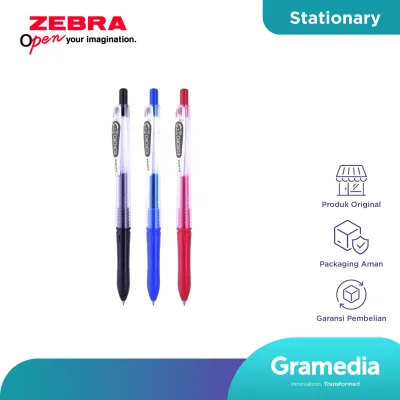 Pulpen Zebra Kokoro Gel Pen Retractable 0.5mm Set 3 Mix