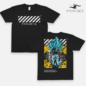 MASID Distro T-Shirt KAOS BAJU -Dragon Ball Son Goku Super Saiyan Blue   - DEPAN BELAKANGDISTRO BAJU 100% cotton