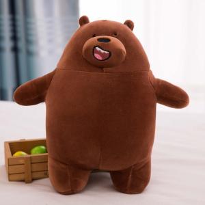 We Bare Bears Plush Cushion Nap Pillow Ice Bear Grizzly Panda Stuffed Toys Soft Fabric Cartoon