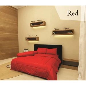 Bedcover Set Polos Emboss 160x200 Tinggi 30 Bedcover Aesthetic