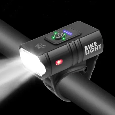 Mi.more T6 Lampu Depan Sepeda LED 10W 800LM 6 Mode Lampu Depan Sepeda Isi Ulang Daya USB untuk Sepeda Gunung