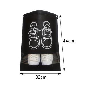 Portable Non-woven Shoe Bag. Made of Waterproof and Dustproof Materials It Is A Convenient Travel Drawstring Handbag Used for Storing Shoes.