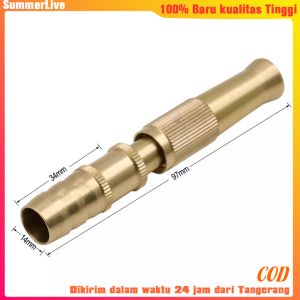 Nozzle Sprayer Semprotan Air Kuningan Lurus/Copper Inline Nozzle Hose Nozzle
