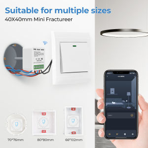 SHUNAICHI  Tuya ZigBee WiFi Smart Switch Module with Power Monitor Smart Home 2-Way Control 16A Mini Breaker Voice for Alexa Google Alice