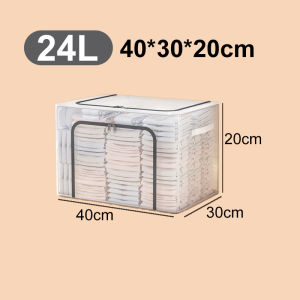 Túi đựng quần áo khung sắt 130L trong suốt hộp đựng quần áo PVC Hộp Đựng Đồ có thể thu gọn chống thấm nướ box