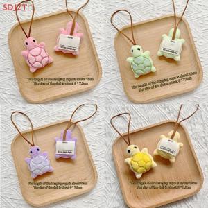 🚚【Local Express Delivery】🚚 Cute Cartoon Plush Turtle Keychain Kawaii Turtle Doll Unique Design Squeak Knapsack Decor Car Keychain Pendant Accessories