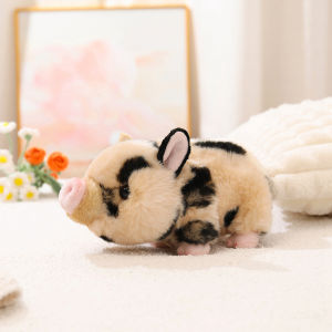 JOJO CASTLE 25cm Cartoon Simulation Pig Doll Anime Wild Boar Toy High Quality Kawaii Pig Doll Childrens Comfort Sleeping Doll Holiday Gift 猪公仔