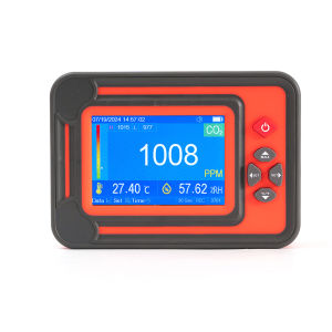 Yieryi Co₂ Detector Với Nhiệt Độ Và Độ Ẩm | 3-Trong-1 Không Khí Trong Nhà giám sát chất lượng Với Màn hình màu | dữ liệu USB Xuất Khẩu | 6000 Ghi Lại Bộ Nhớ