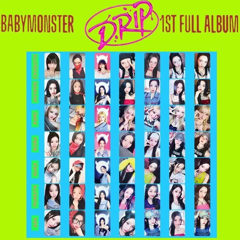 BABYMONSTER Drip Album PhotoCard Rami Pharita Rora Asa Ahyeon Ruka