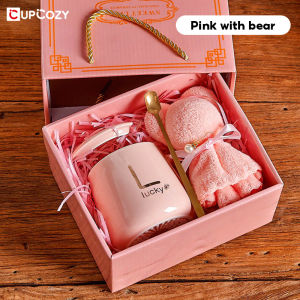 Cute Mug Set with Gift Box Suitable for Teacher gifts/Womens Day gifts/Birthday gifts/Wedding gifts