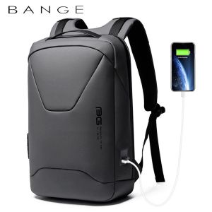 Bange Business Travel Anti Theft Waterproof Men S Laptop Backpack Large Capacity Usb Charging Computer Bag Bagpack