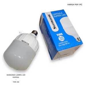 Lampu Bohlam Sunsonic Capsule Super LED 10 Watt Tipe 30  Cahaya Putih Energy Hemat SNI