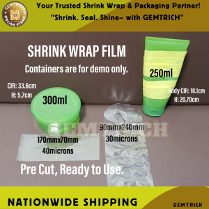 Shrink Wrap Plastic Packaging /Shrinkable Plastic Sealer Tape for Bottle Container 250-300ml