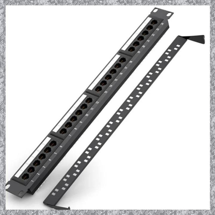 (TFAW) 24 Ports CAT6 UTP RJ45 Patch Panel RJ45 Patch Panel 19 Inch 1U ...