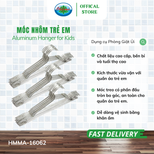 Set 30 Móc Nhôm Treo Quần Áo Trẻ Em Ohiama Aluminum Hanger for Kids HMMA-16062 - Mắc Phơi Đồ Cho Bé