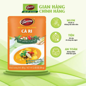 Combo 20 gói Gia Vị Cà Ri Barona 80g ướp ngon chuẩn vị không cần nêm nếm