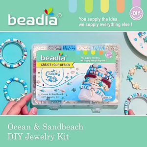 Clay Bead Set Clay Crafting Set Making Set Soft Clay Beads Set Suitable for Bracelets Necklaces and Crafting