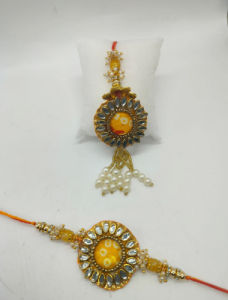 Rakhi Bracelet for Raksha Bandhan | Gift Band I Designer Rakhi for Brother | Rakhi for Brother Men Kids (Pack of 2 pcs)