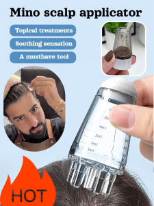 Scalp Applicator Massage Comb/Essential Oil Roller Brush For Travel/Home Use/Precision Liquid Dispenser/Rolling Massage For Men Women/Scalp Care Tool
